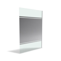 Paroi de douche Parma 2 miroir 140x200cm | AURLANE