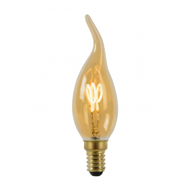 Ampoule à filament LED flamme C35 E14 3 W dimmable LUCIDE
