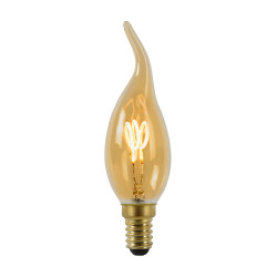 Ampoule à filament LED flamme C35 E14 3 W dimmable LUCIDE