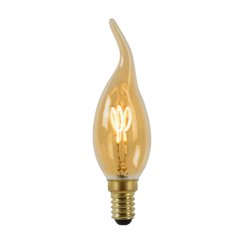 Ampoule à filament LED flamme C35 E14 3 W dimmable LUCIDE