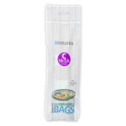 Rouleau de sacs poubelle biodégradables 10-12 L BRABANTIA