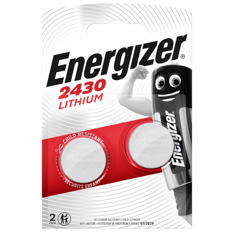 Pile bouton au lithium CR2430 lithium 2 pièces ENERGIZER