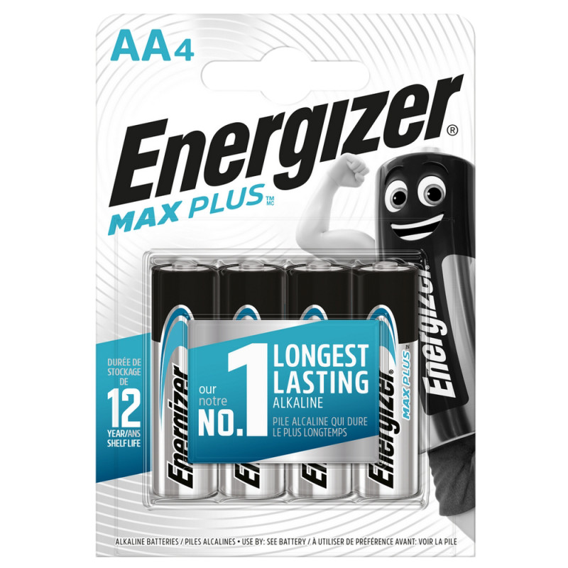 Pile alcaline AA Max Plus 1,5 V 4 pièces ENERGIZER