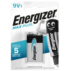 Pile Alcaline 9V Max Plus ENERGIZER – Puissance Durable | ENERGIZER
