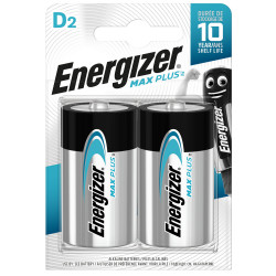 Piles Alcalines LR20 Max Plus 1.5V – Puissance Durable | ENERGIZER