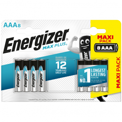 Pile alcaline AAA Max Plus 1,5V 8 pièces ENERGIZER
