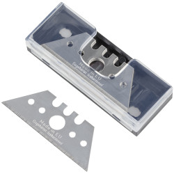 Lames trapézoïdales pour cutter 52 x 0,5 mm – Lot de 5 | WOLFCRAFT
