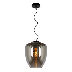 Suspension fumée Florien E27 60 W dimmable LUCIDE Suspension fumée Florien E27 60 W dimmable LUCIDE
