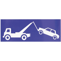 Autocollant signalétique remorquage de voiture Carpoint