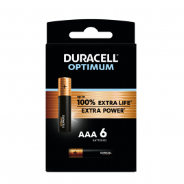 Pile alcaline AAA Optimum 6 pièces DURACELL