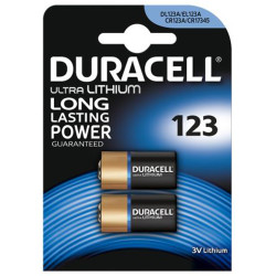 Pile au lithium Photo DL123A 3V 2 pièces DURACELL