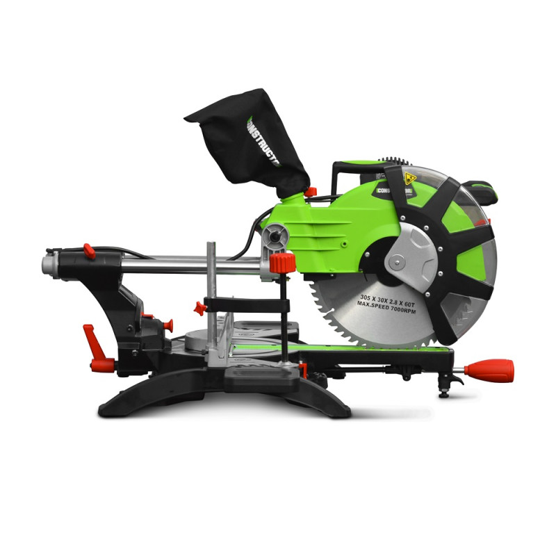 Scie à onglet radiale CTRMS2100-305DBLA 1200 W CONSTRUCTOR