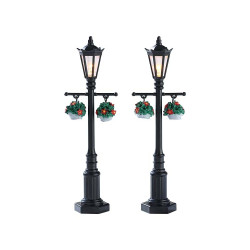 Figurines Lampadaires Old Londres 2 pièces LEMAX – Déco Noël