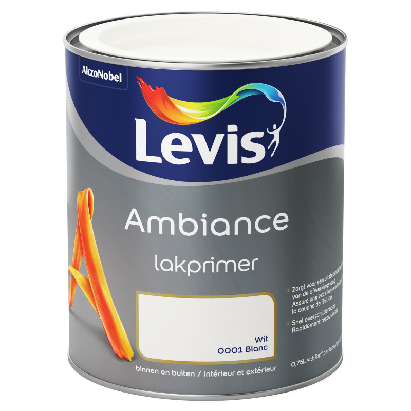 Laque primer Ambiance 0,75 L blanc LEVIS