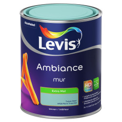 Peinture mur Ambiance Pierre Turquoise – Extra Mat | LEVIS