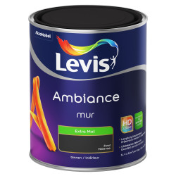 Peinture Mur Ambiance Noir Mat – Finition Veloutée | LEVIS