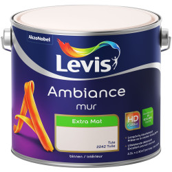 Peinture mur Ambiance Tulle extra mat 2,5L | LEVIS
