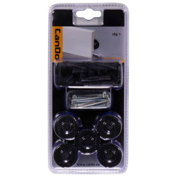 Clip de fixation pour plinthe 25 pièces CANDO