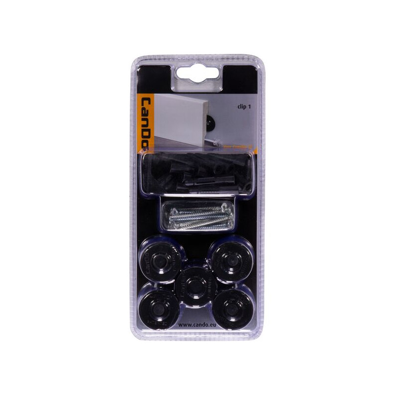 Clip de fixation pour plinthe 25 pièces CANDO