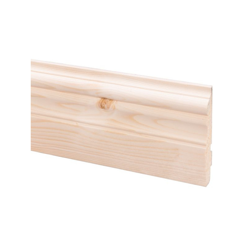 Plinthe en sapin massif 240 x 11,5 x 1,8 cm