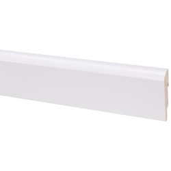 Plinthe en MDF revêtue Colonial blanche 240 x 8,1 x 1,9 cm CANDO