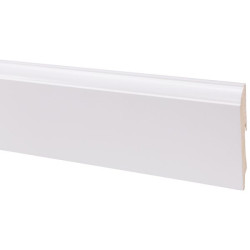 Plinthe en MDF revêtue Style blanche 240 x 12 x 1,9 cm CANDO