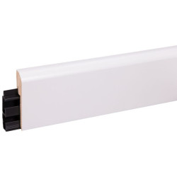 Plinthe cache-câble MDF Blanche 240cm – Organisez vos câbles | CANDO Plinthe cache-câble MDF Blanche 240cm – Organisez vos câbles | CANDO