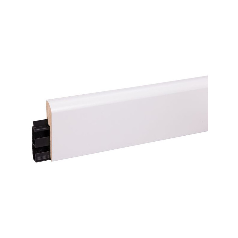 Plinthe cache-câble MDF Blanche 240cm – Organisez vos câbles | CANDO Plinthe cache-câble MDF Blanche 240cm – Organisez vos câbles | CANDO