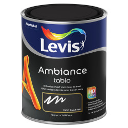 Peinture mur Ambiance effet tableau Noir 1 L LEVIS