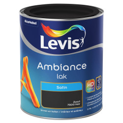 Peinture Laque Noir Satin Ambiance – Effet Miroir | LEVIS
