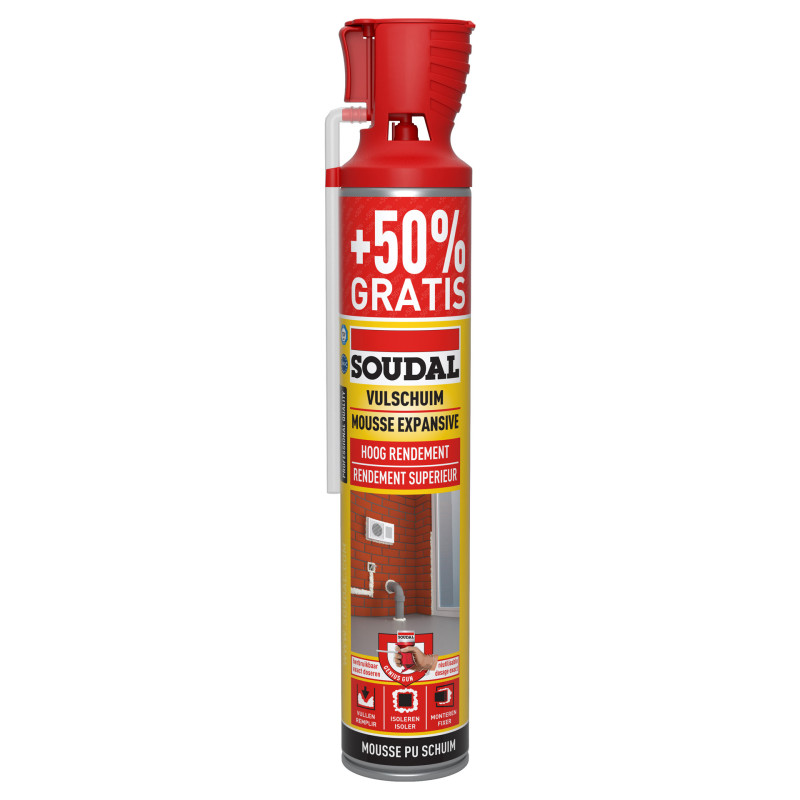 Mousse PU Genius 500 ml + 250 ml SOUDAL