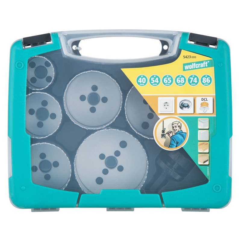 Coffret Scie Cloche Électricité 7P – Travail Précis | WOLFCRAFT