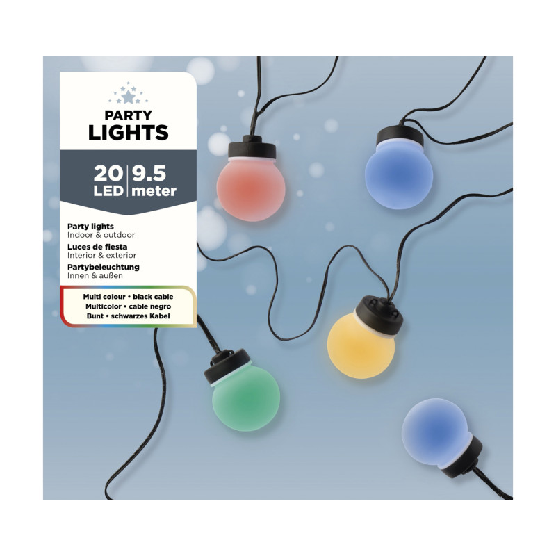 Guirlande LED boules multicolor 9,5 m LUMINEO Guirlande LED boules multicolor 9,5 m LUMINEO