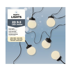 Guirlande LED boules blanc chaud 9,5 m LUMINEO Guirlande LED boules blanc chaud 9,5 m LUMINEO