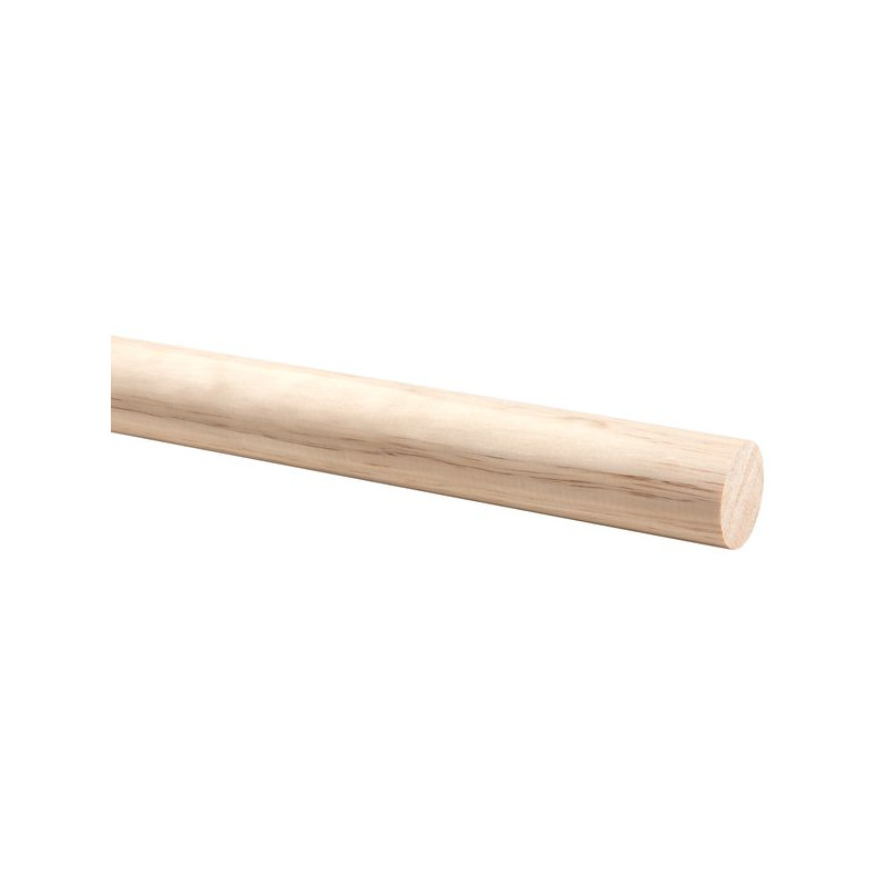 Rampe d'escalier en bois de pin Ø 45 mm 3,9 m