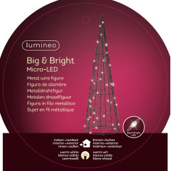 Cône LED Ø 18 x 60 cm LUMINEO