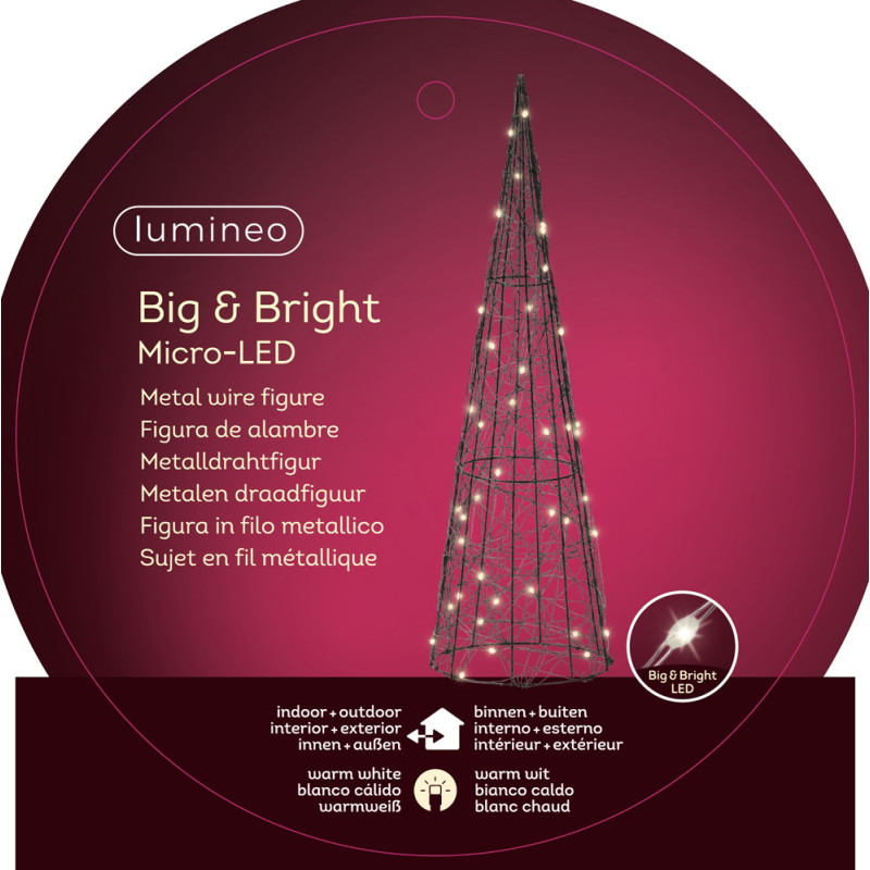 Cône LED Ø 18 x 60 cm LUMINEO