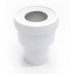 Raccord droit de toilette Ø 80 mm PVC blanc SCALA