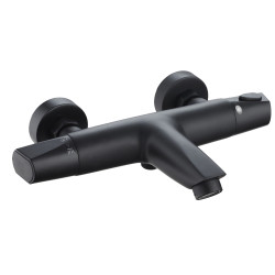 Mitigeur Bain-Douche Nanka Thermostatique Noir Mat | ROUSSEAU