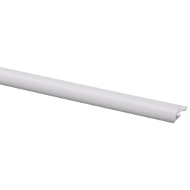 Profil de finition pour carrelage en PVC blanc 6 mm 260 cm