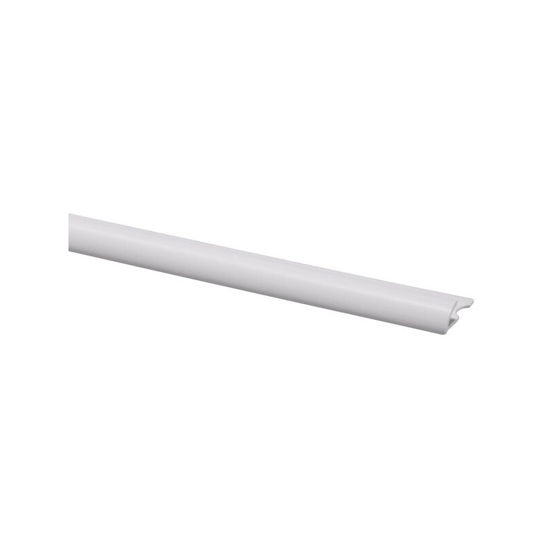 Profilé de finition pour carrelage en PVC blanc 6 mm 260 cm