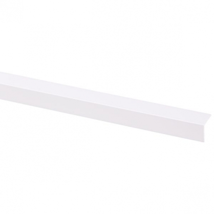 Cornière d'angle en PVC blanc 260 x 1,5 x 1,5 cm