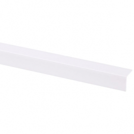 Cornière d'angle en PVC blanc 260 x 2 x 2 cm