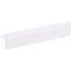 Cornière d'angle en PVC blanc 260 x 2,5 x 2,5 cm