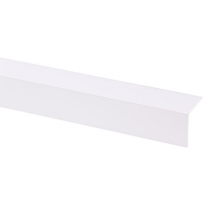 Cornière d'angle en PVC blanc 260 x 3 x 3 cm