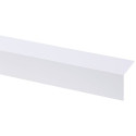 Cornière d'angle en PVC blanc 260 x 3,5 x 3,5 cm