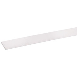 Profil plat PVC blanc 260cm – Finition parfaite

