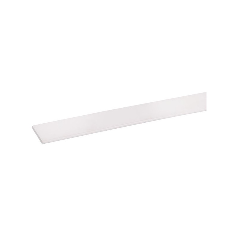 Profil plat PVC blanc 260cm – Finition parfaite

