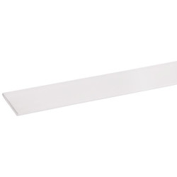 Profil plat PVC blanc 260 cm – Moulure polyvalente