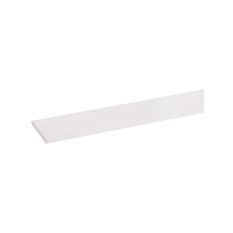 Profil plat PVC blanc 260 cm – Moulure polyvalente